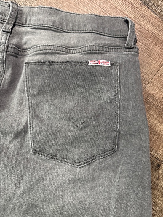Hudson Jeans Black Washed Denim Mini Skirt with Raw Hem